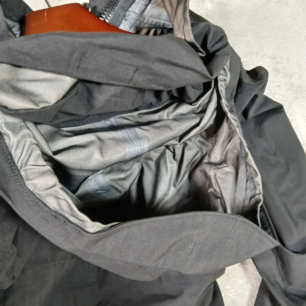 Cold Weather Parka Jacket Mens Large C-44 Gore-Tex Black Hooded Military